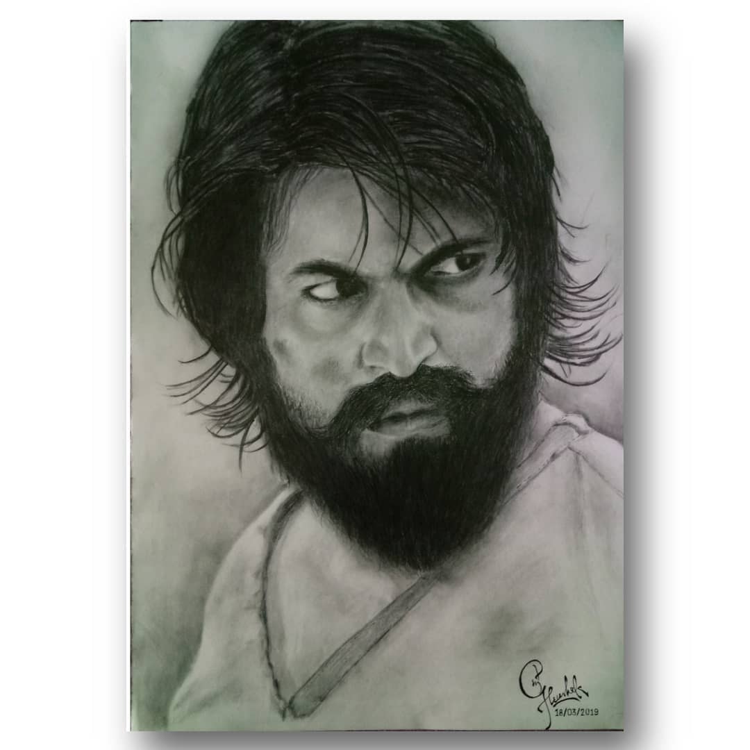 Crazy Art Zone portrait sketch 1