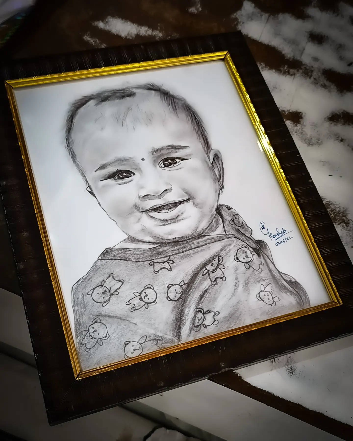 Crazy Art Zone portrait sketch 7
